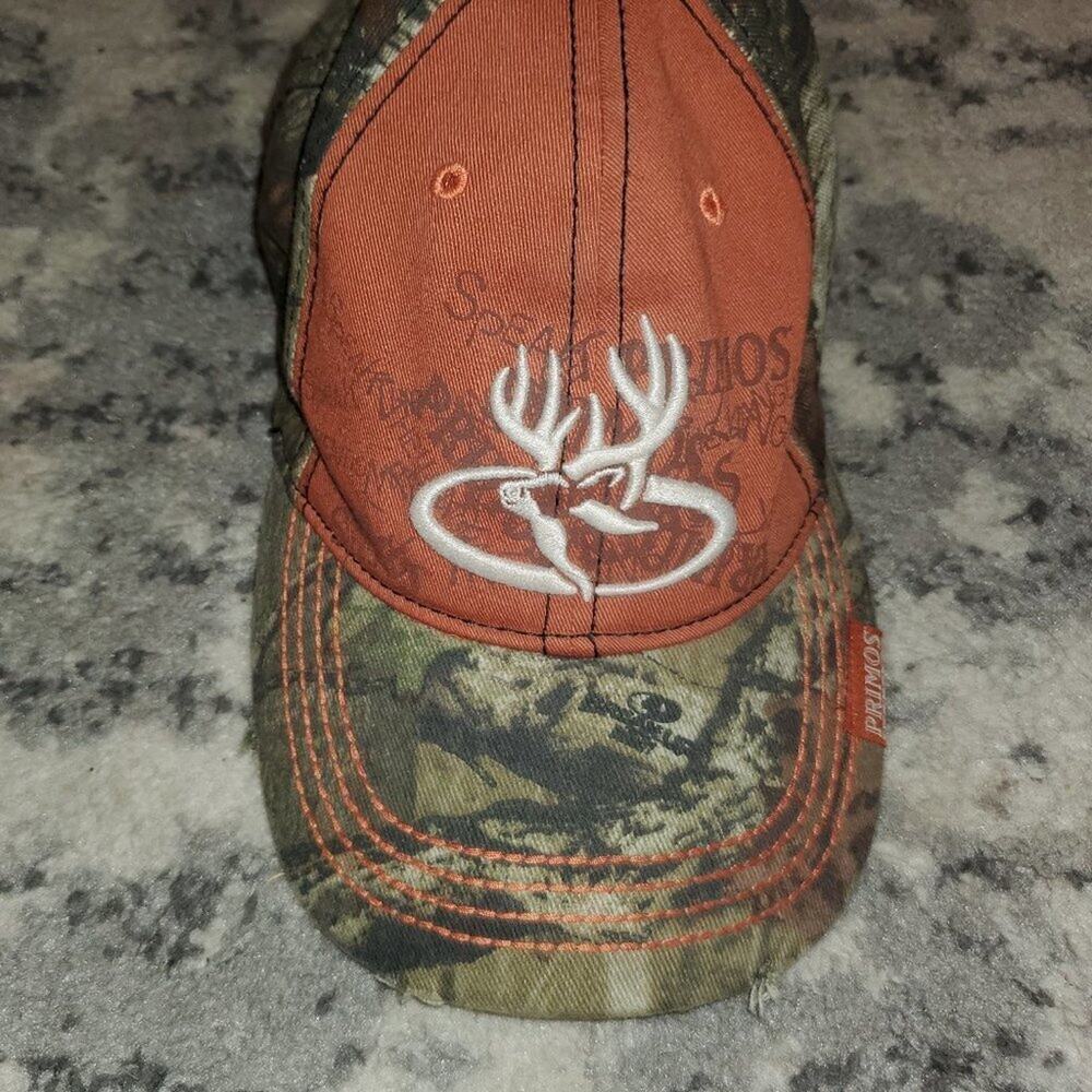 John Deere Orange/green Camo Cap/Hat || EUC